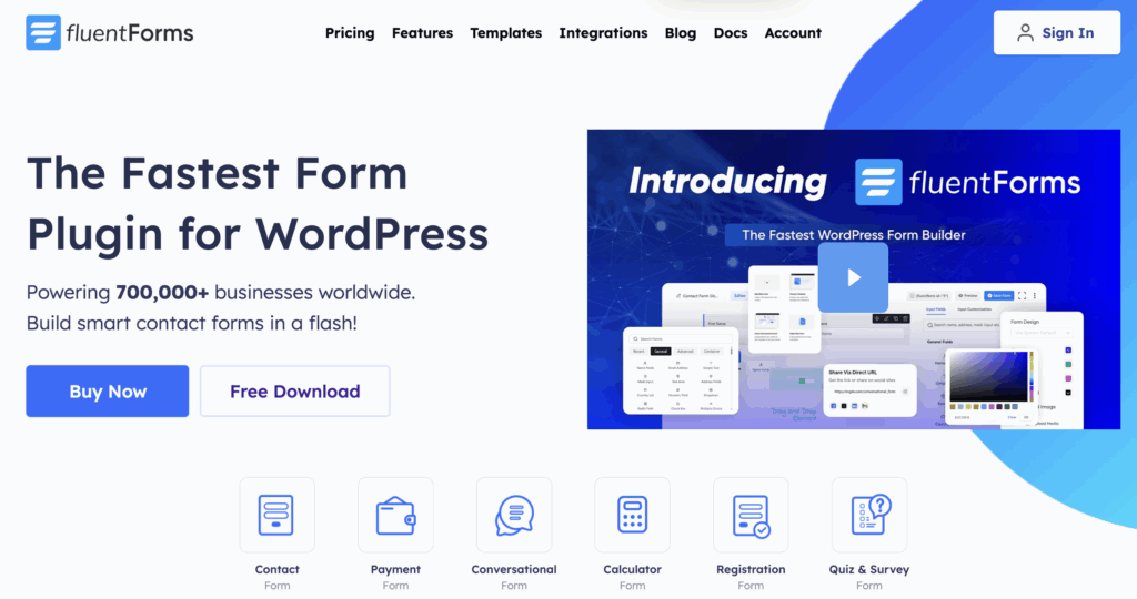 Fluent Form plugin WordPress mail