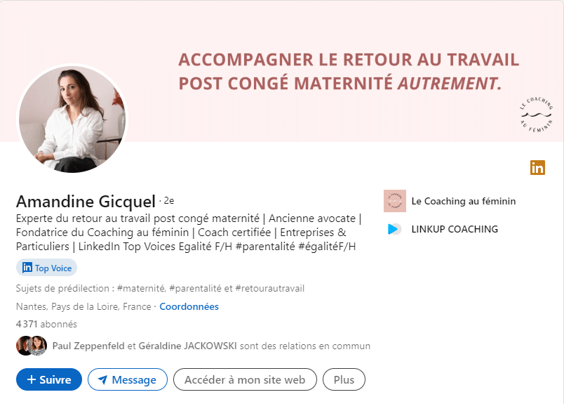 Exemple de profil LinkedIn attrayant