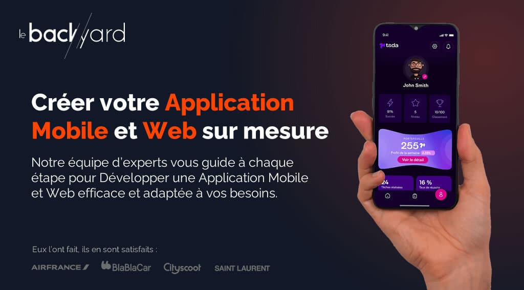 Agence de création d'application mobile Le Backyard