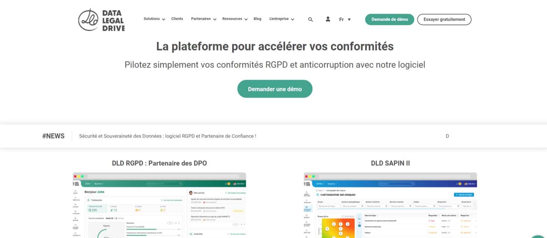 Data Legal Drive RGPD, plateforme de conformité RGPD.