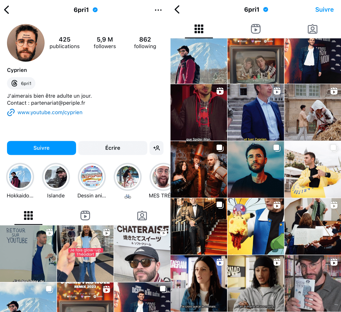 Les 20 influenceurs français les plus suivis sur Instagram - À la SEOupe