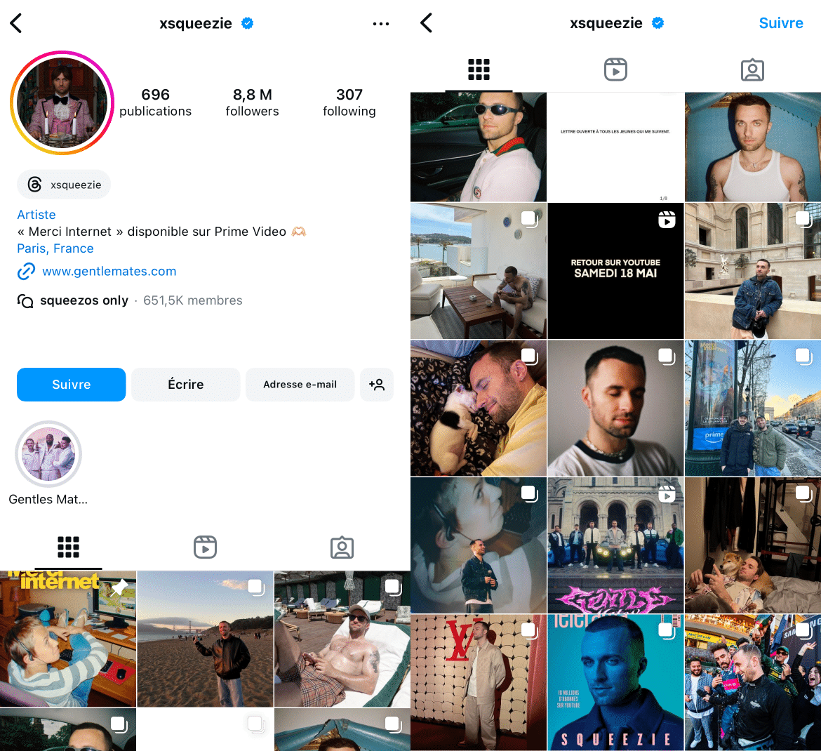 Les 20 influenceurs français les plus suivis sur Instagram
