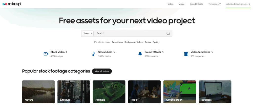 mixkit musique libre de droit gratuite