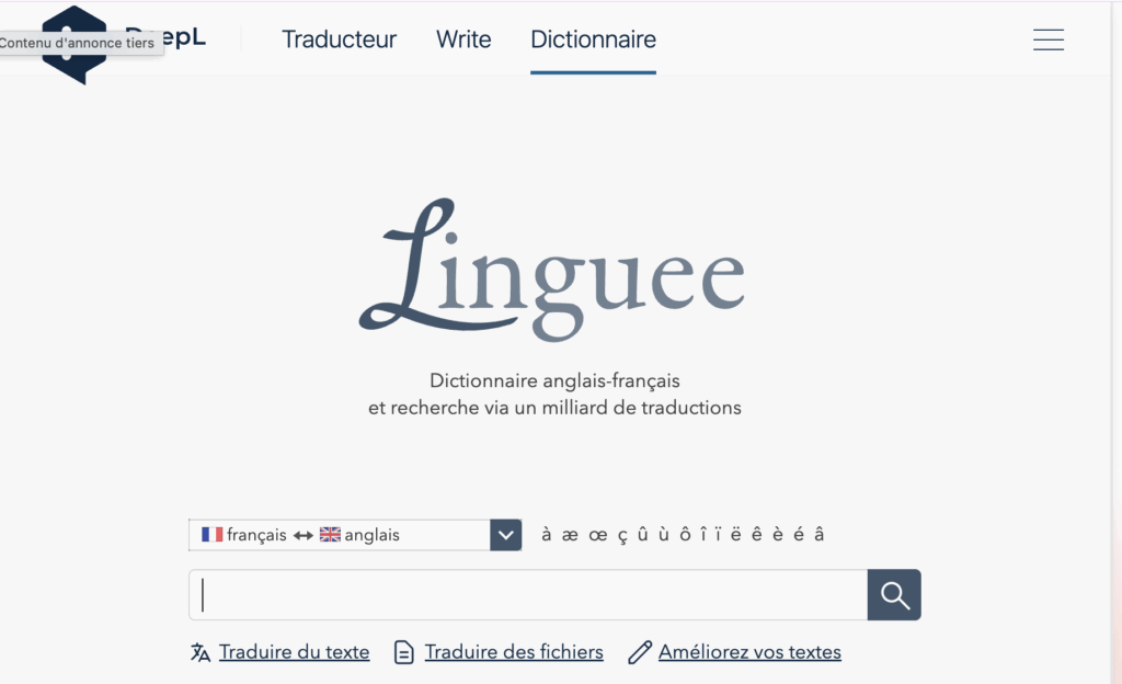 linguee meilleur site de traduction