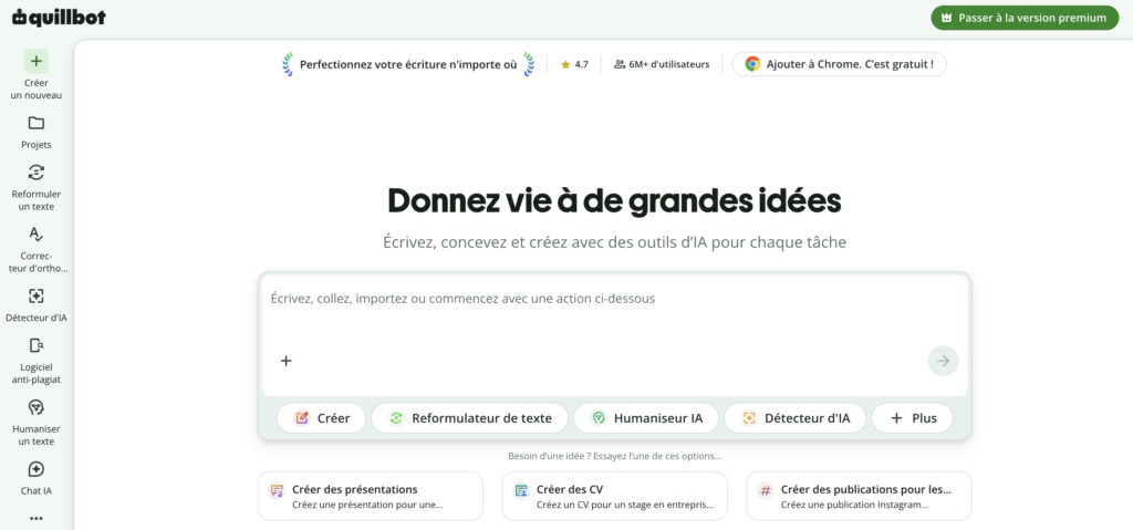 quilbot correcteur d'orthographe