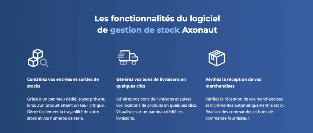 logiciel de gestion de stock axonaut