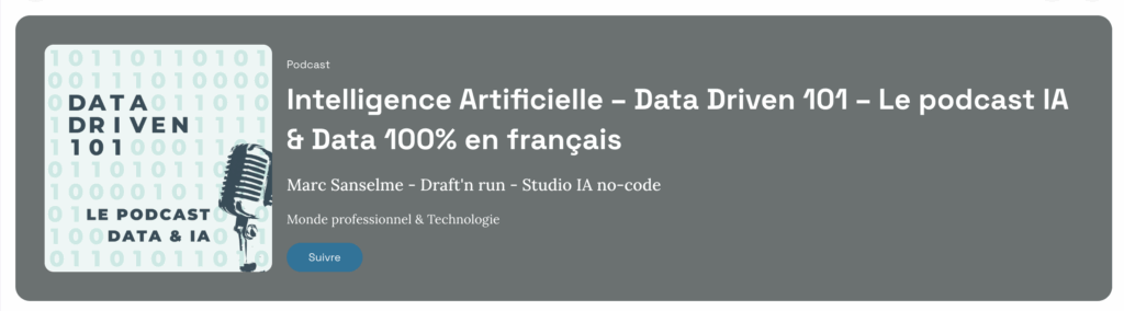 data driven 101 podcast IA & data