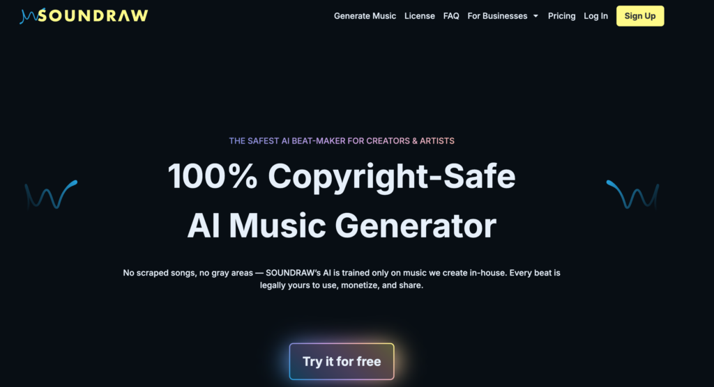 soundraw générateur de musique ia