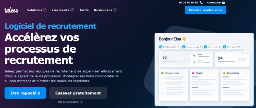 Logiciel de recrutement Taleez