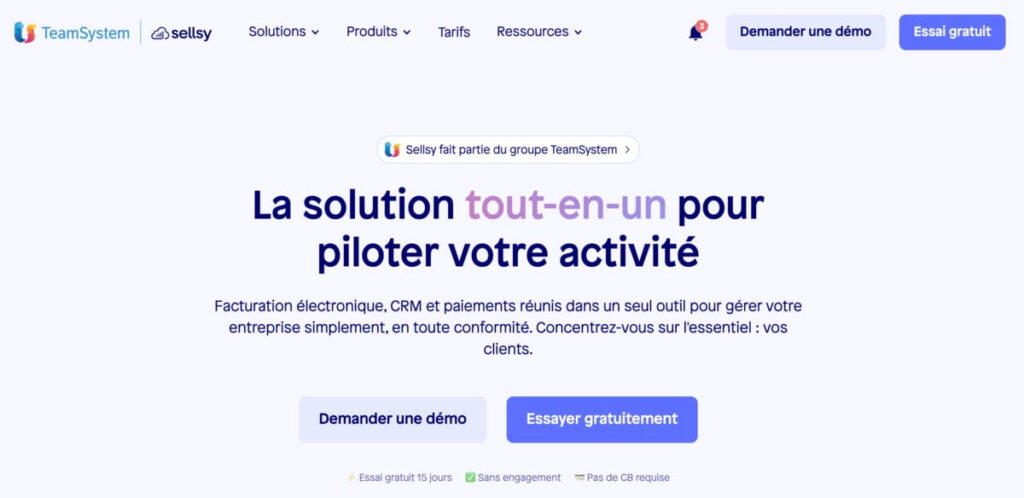 Sellsy logiciel CRM pour freelances