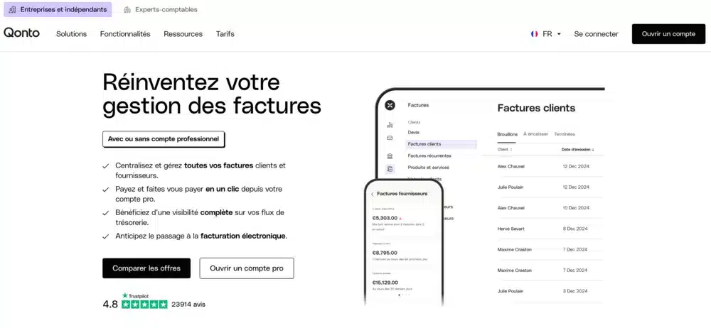 qonto logiciel de facturation