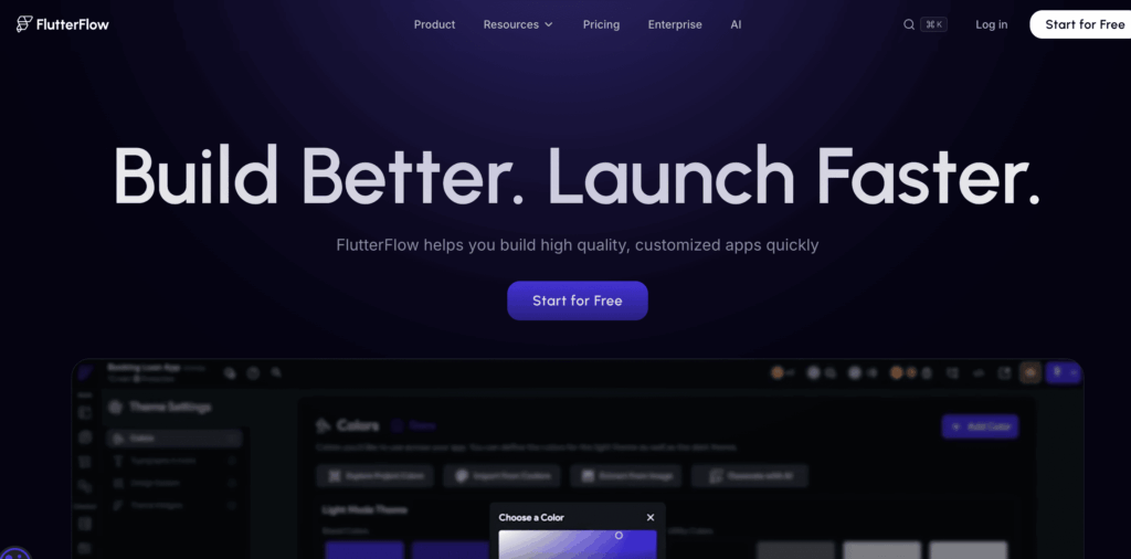 flutterflow logiciel créer application android