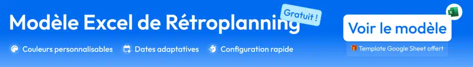 modèle excel retroplanning