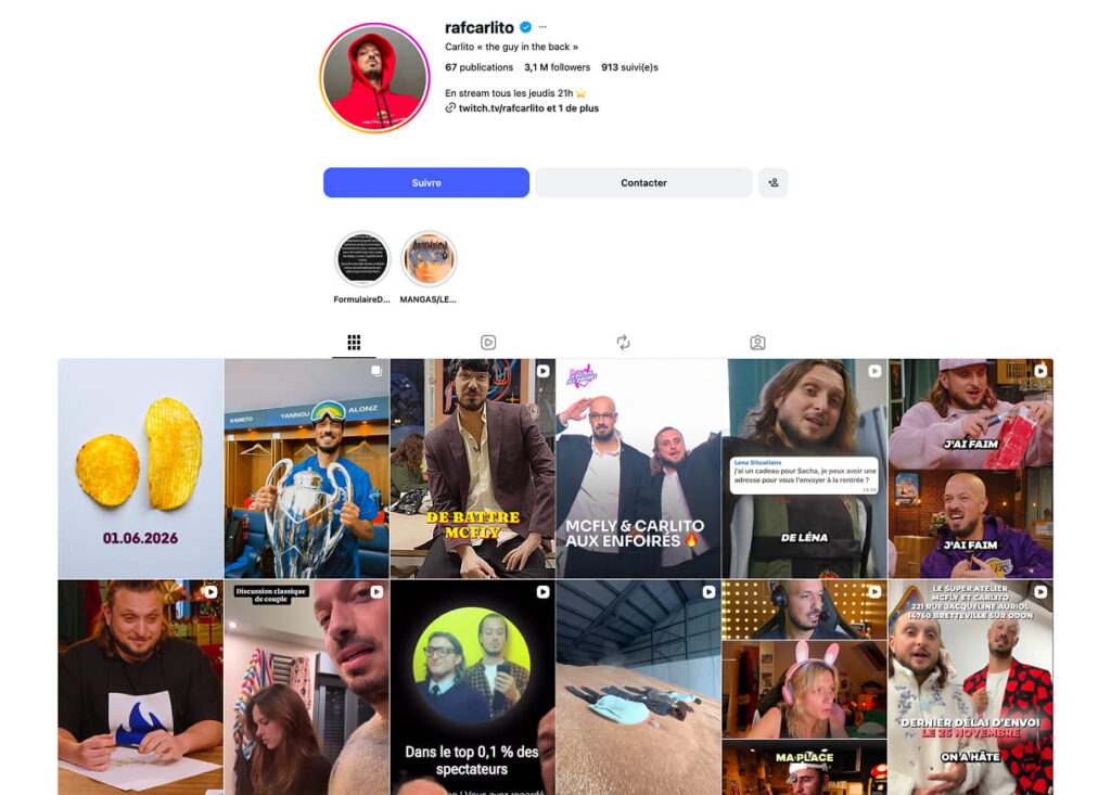 Instagram de Carlito