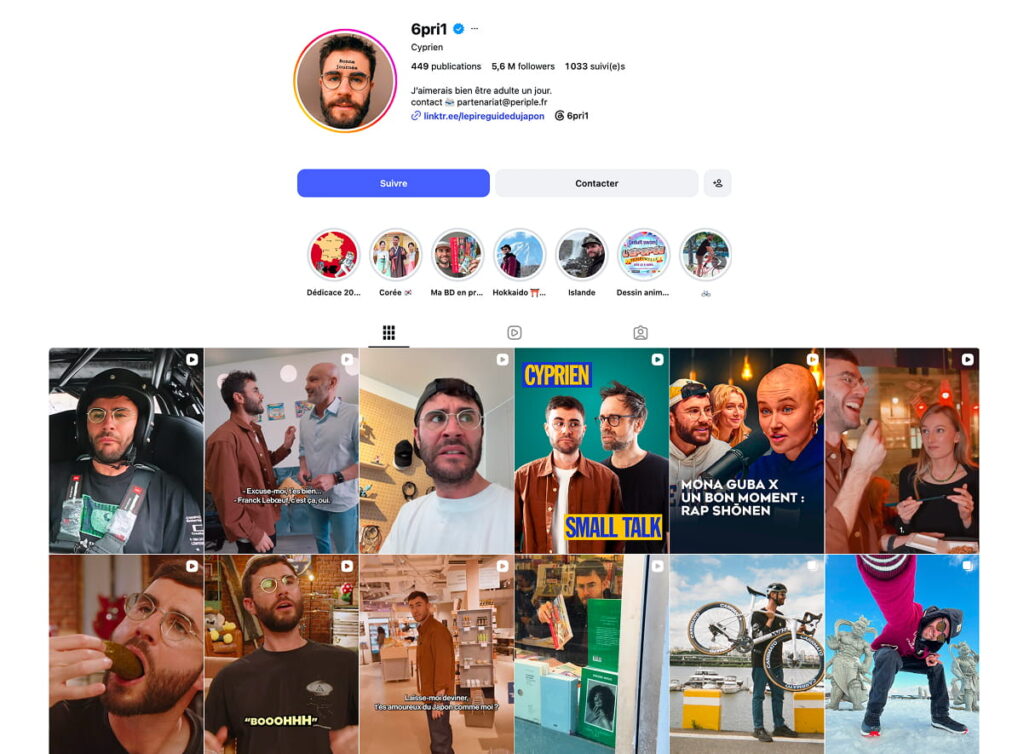 Instagram de Cyprien