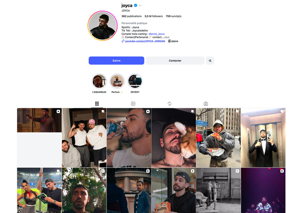 Instagram de Joyca
