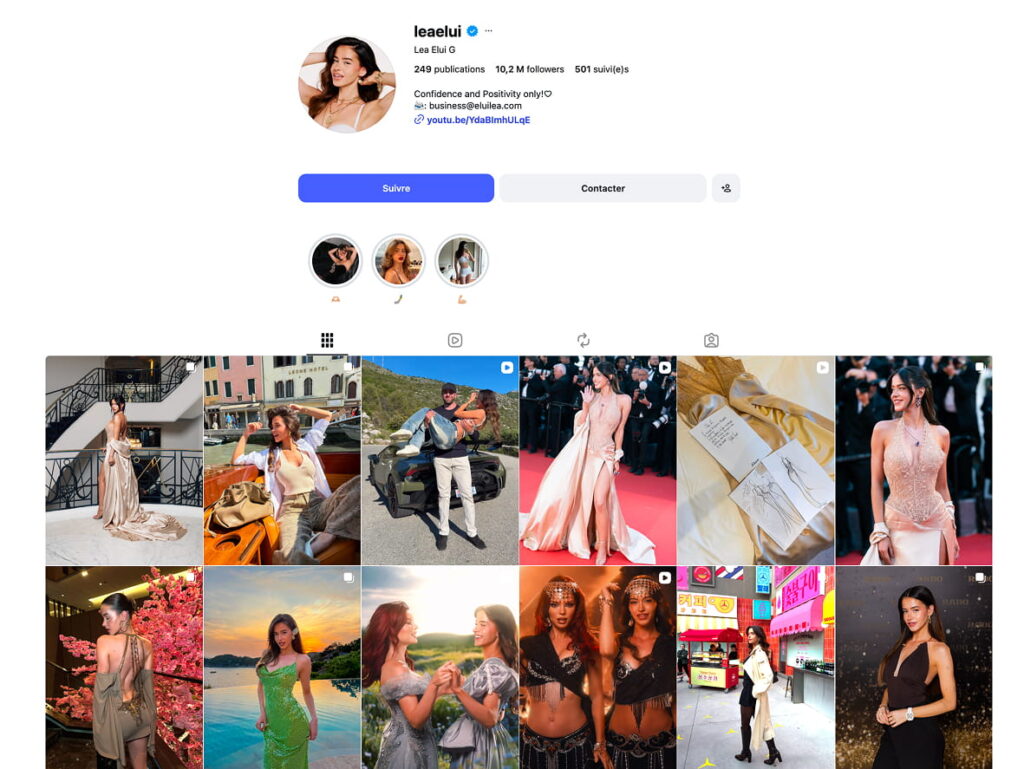 Instagram de Leaelui
