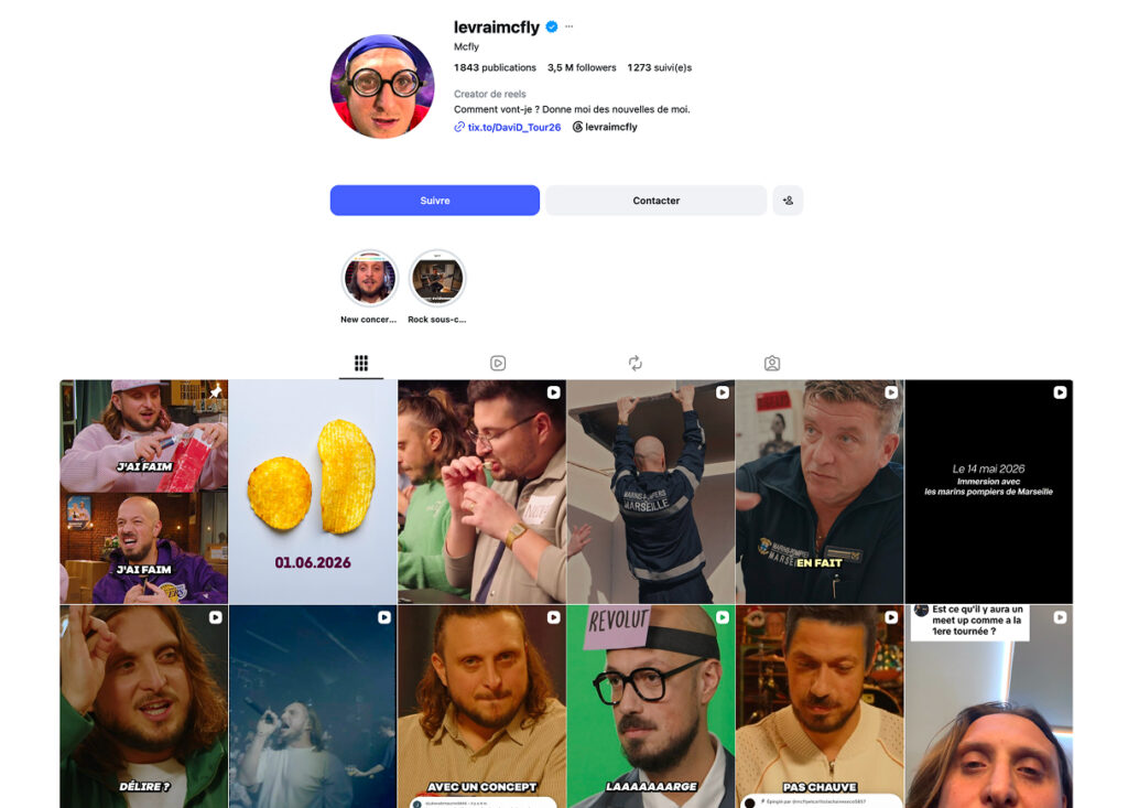 Instagram de mcfly
