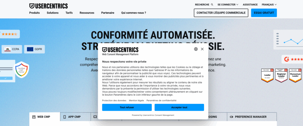 cmp web usercentrics