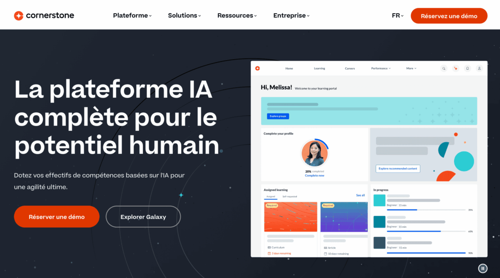 plateforme LMS cornerstone