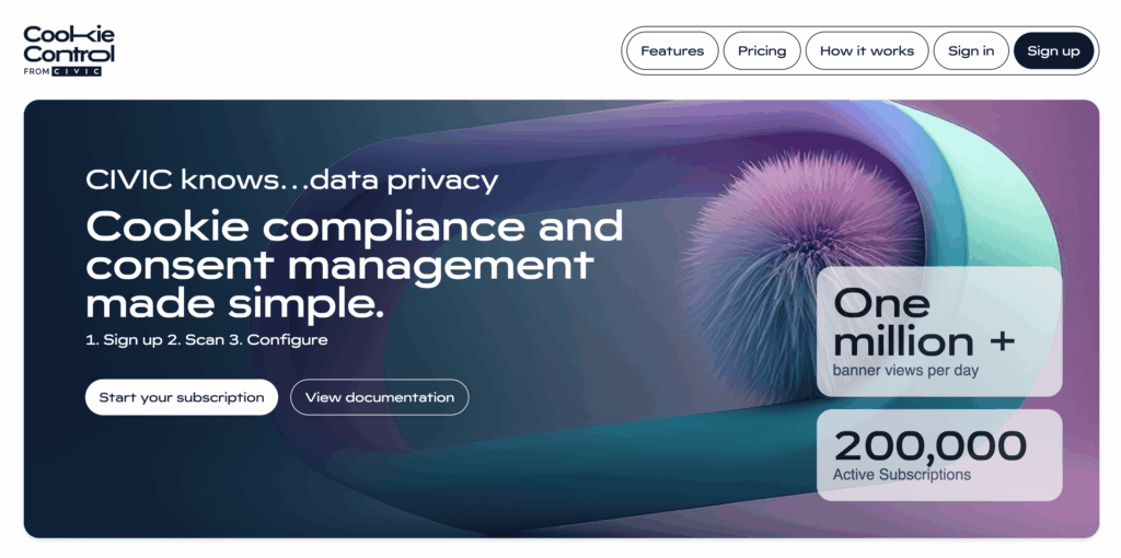 Cookie Control : gestionnaire de cookie et de consentement