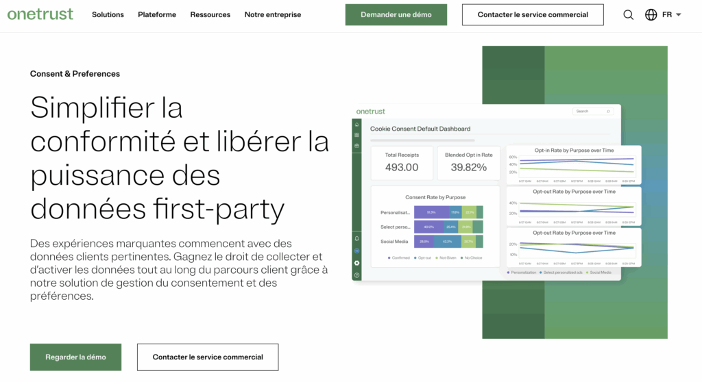 consentement et cookie avec le gestionnaire onetrust