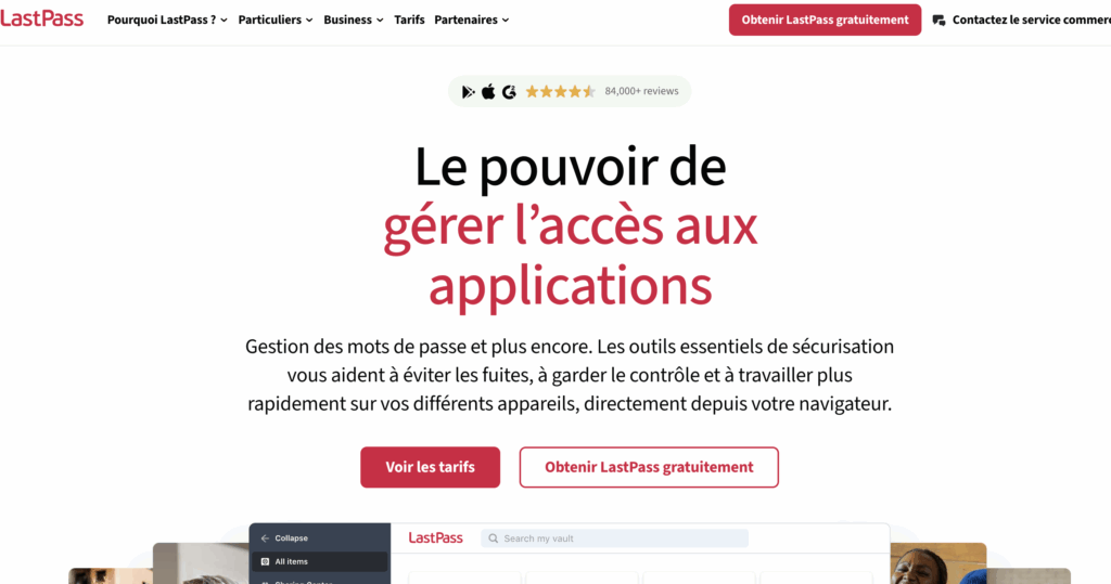 lastpass gestionnaire de mots de passe