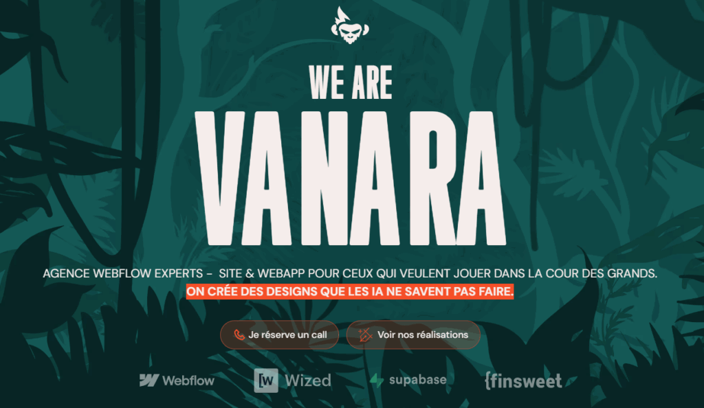Vanara agence experte Webflow à Bordeaux
