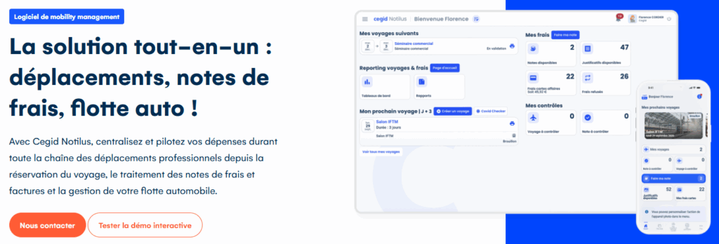 logiciel Cegid Notilus pour les notes de frais