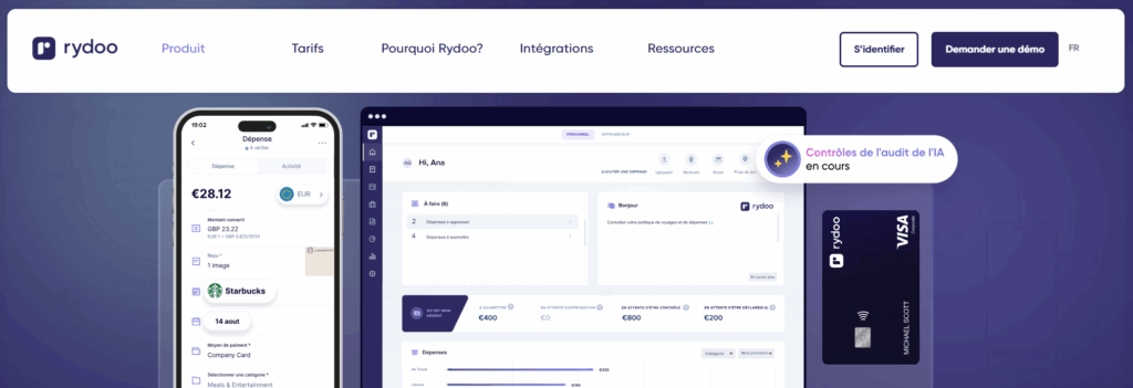 Rydoo logiciel de notes de frais pour PME