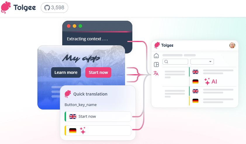 Tolgee plateforme de traduction pour développeurs logiciel