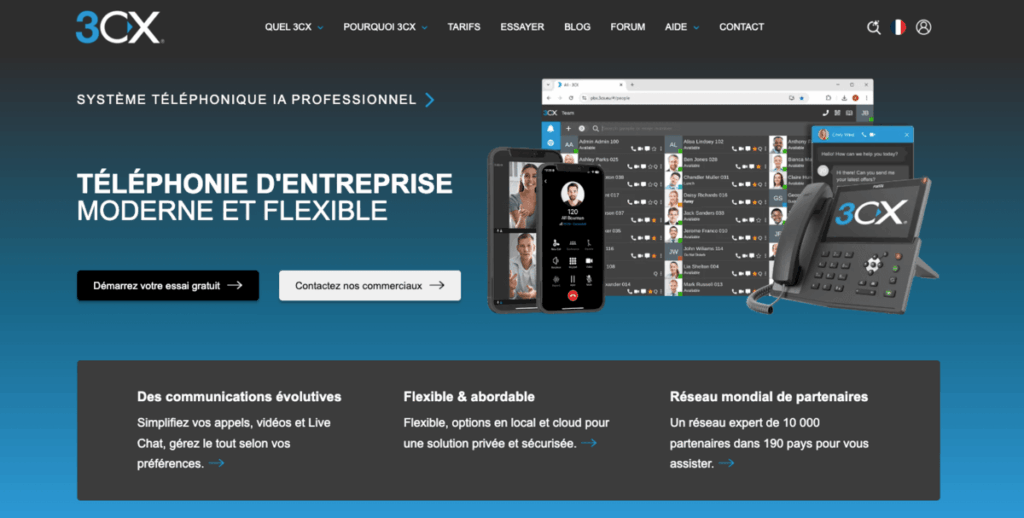 logiciel de voip 3cx