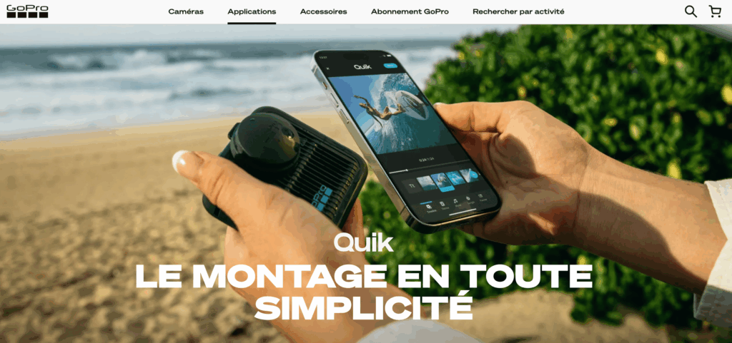 GoPro Quik Quik logiciel de montage video gratuit
