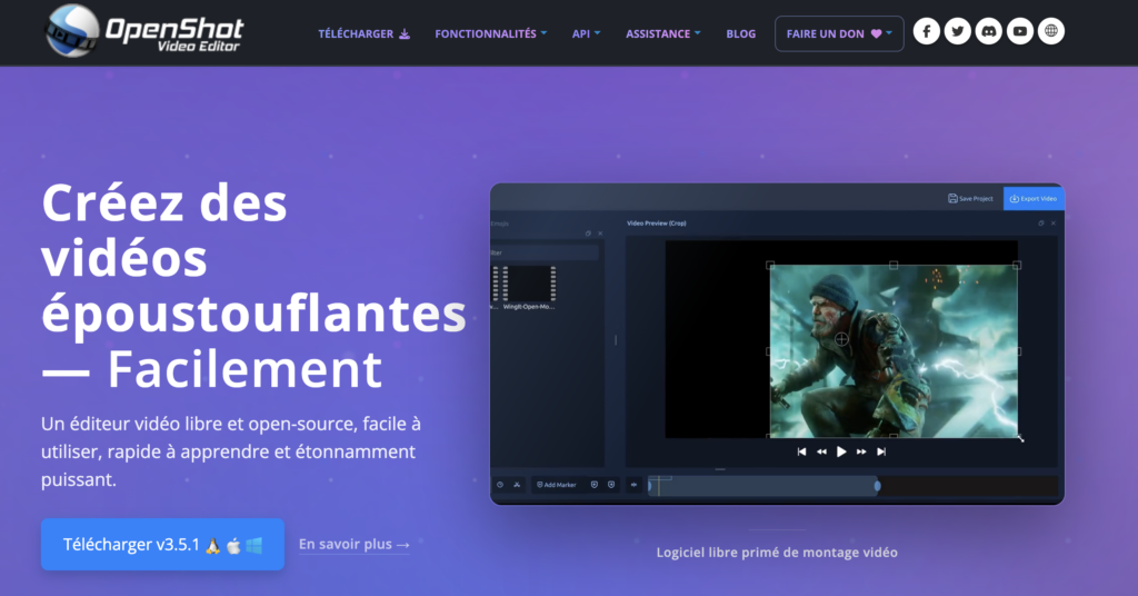 openshot logiciel de montage vidéo gratuit