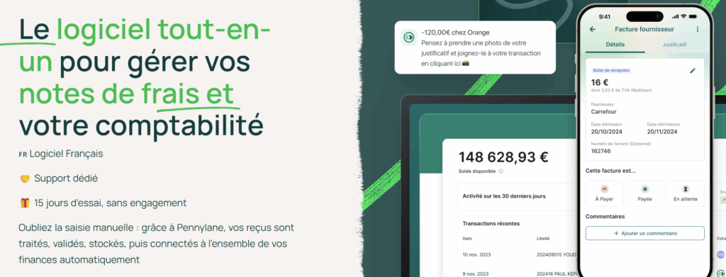 logiciel tout-en-un Pennylane pour les indépendants