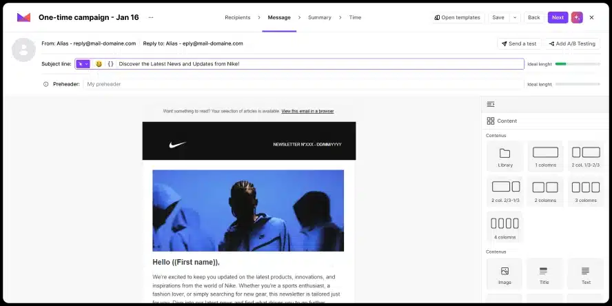 positiver user alternative à mailchimp