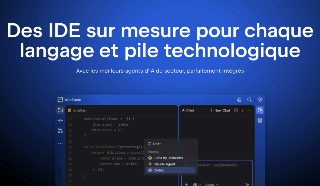 outil créer logiciel jetbrains