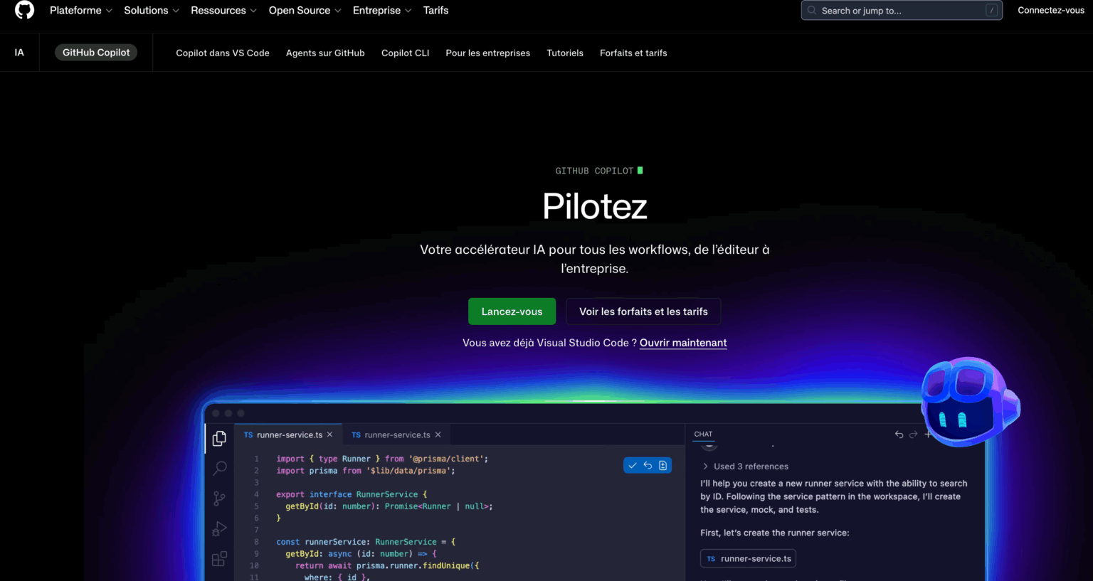 Top 10 des meilleurs générateurs de code IA en 2026