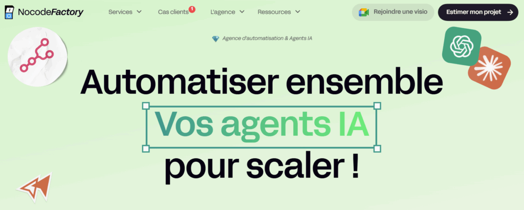 Automatisation IA avec Nocode Factory
