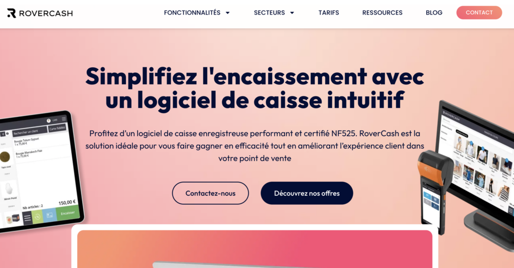 rovercash logiciel de caisse