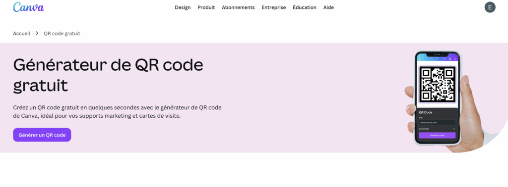 canva générateur qr code gratuit