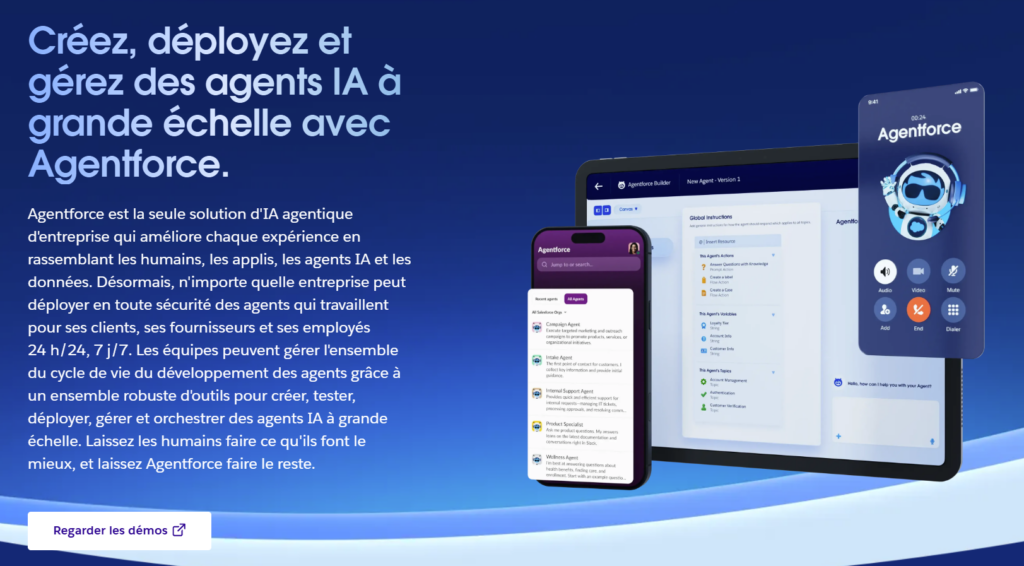 Agents IA Agentforce par Salesforce