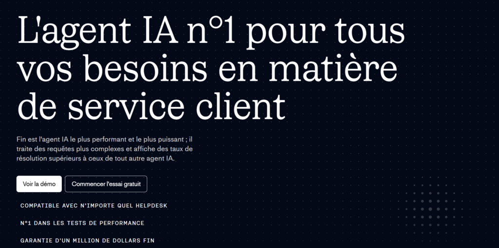 Agent IA Fin.ai pour le service client