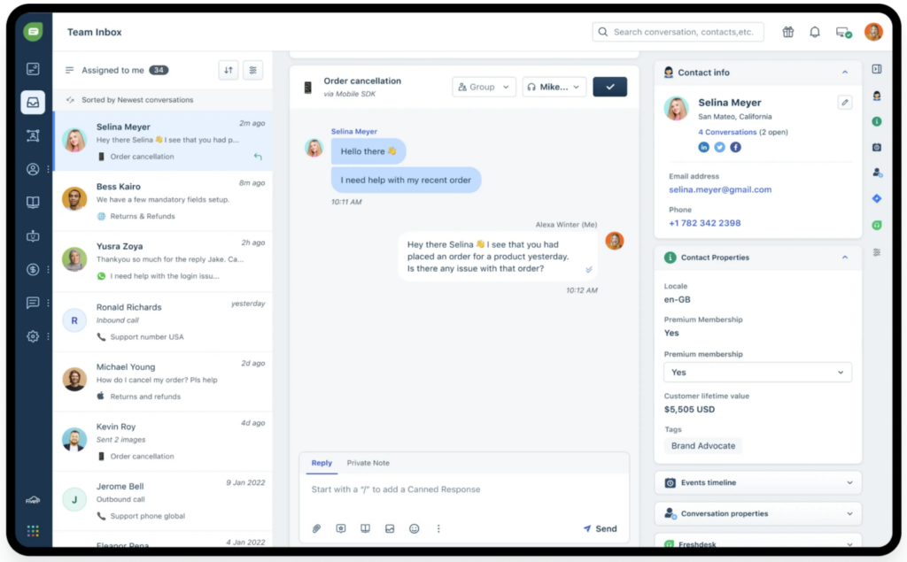 Freshchat le chatbot de Freshworks pour le support client