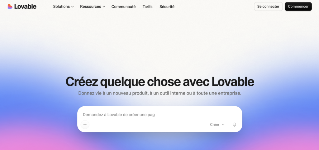 lovable outil ia vibe coding