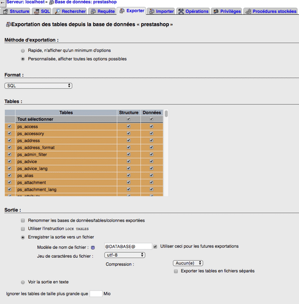 migration Prestashop
