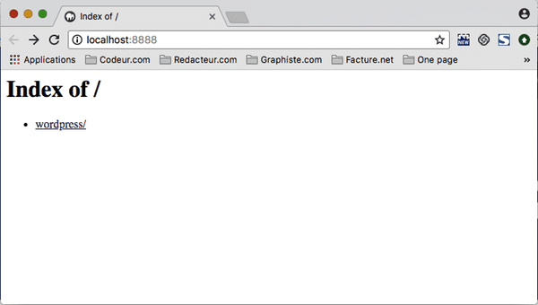 installer WordPress avec MAMP