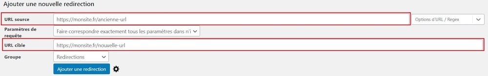 redirection WordPress