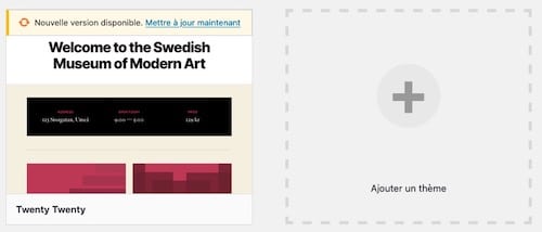 ajouter un thème WordPress