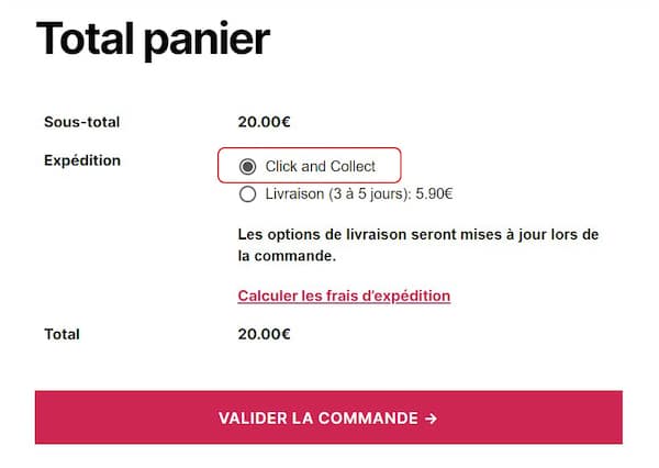 faire du click and collect sur WooCommerce